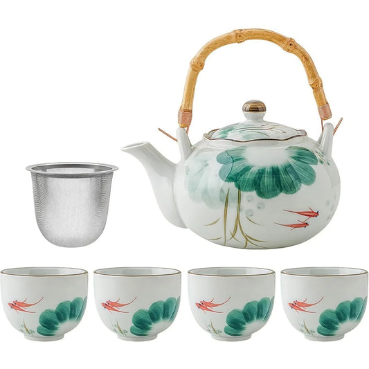 Old Craftsman Japanese Teapot and Cup Set