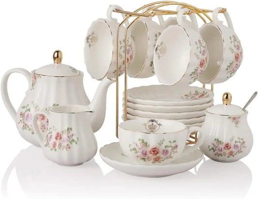 British Royal Series, Porcelain Tea Sets, Service for 6