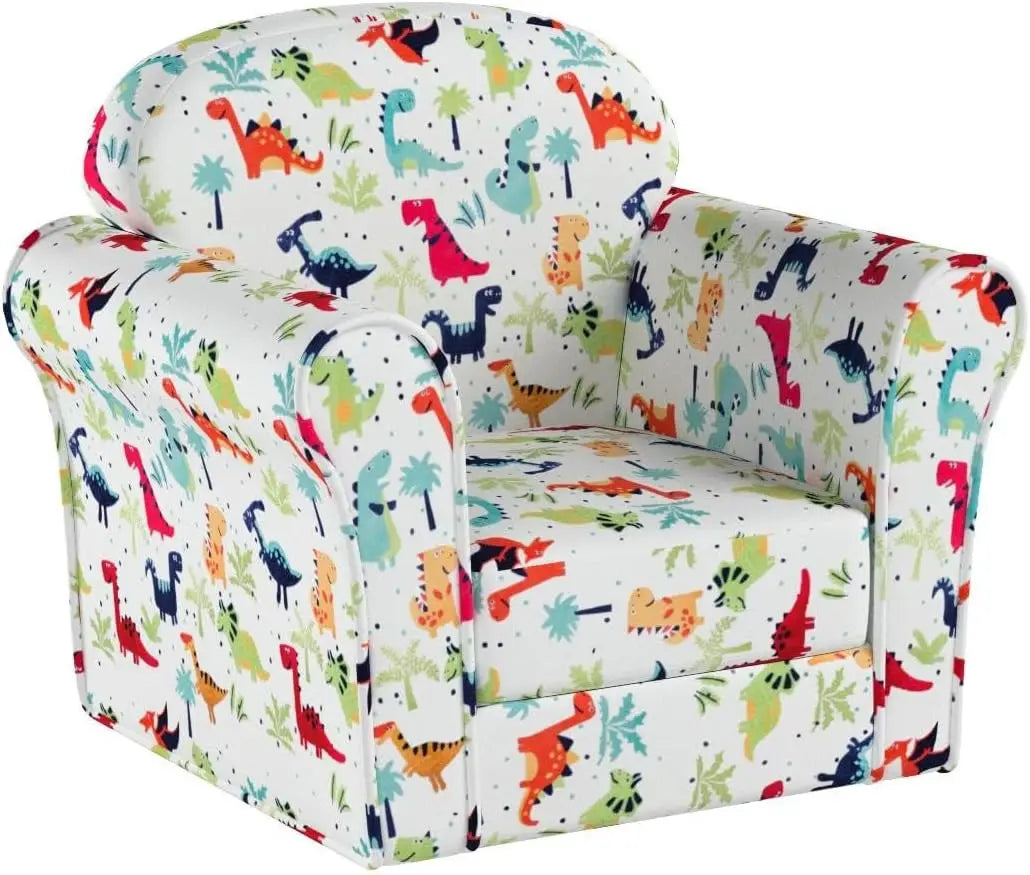 Children's Sofa Armrest Chair with Dinosaur Pattern, W/Sturdy Construction