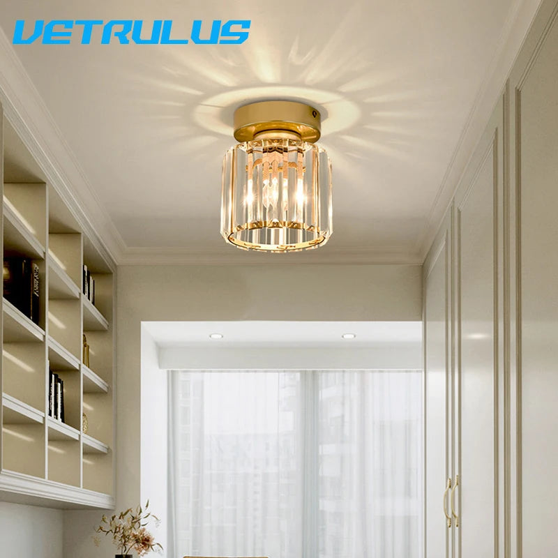 Luxury Led K9 Crystal Pendant Light Ceiling Lamp